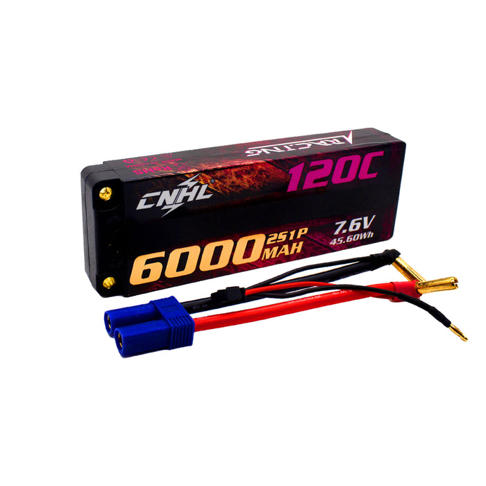 cnhl 7.6v lipo battery 6000mah hardcase