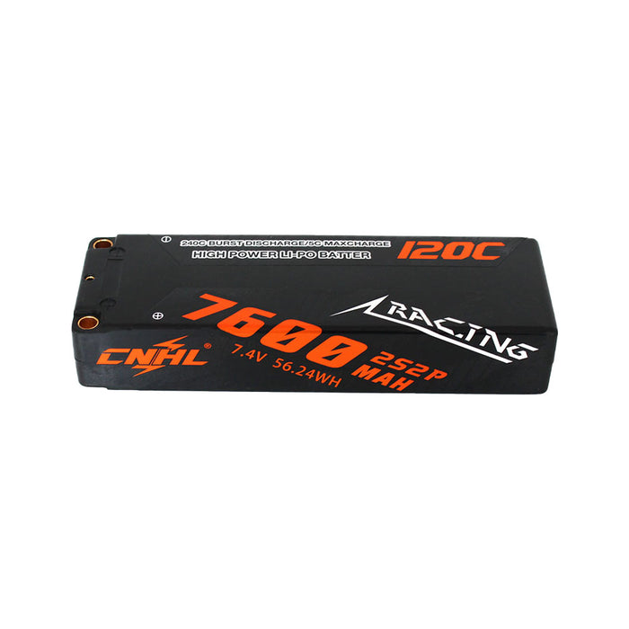 CNHL Racing Series 7600mAh 7.4V 2S 120C Batterie Lipo Hard Case avec plug
