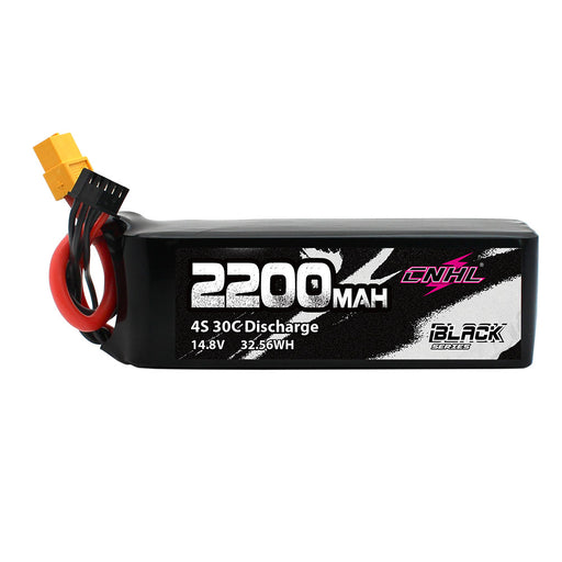 CNHL Black Series 2200mAh 14.8V 4S 30C Lipo Battery with XT60