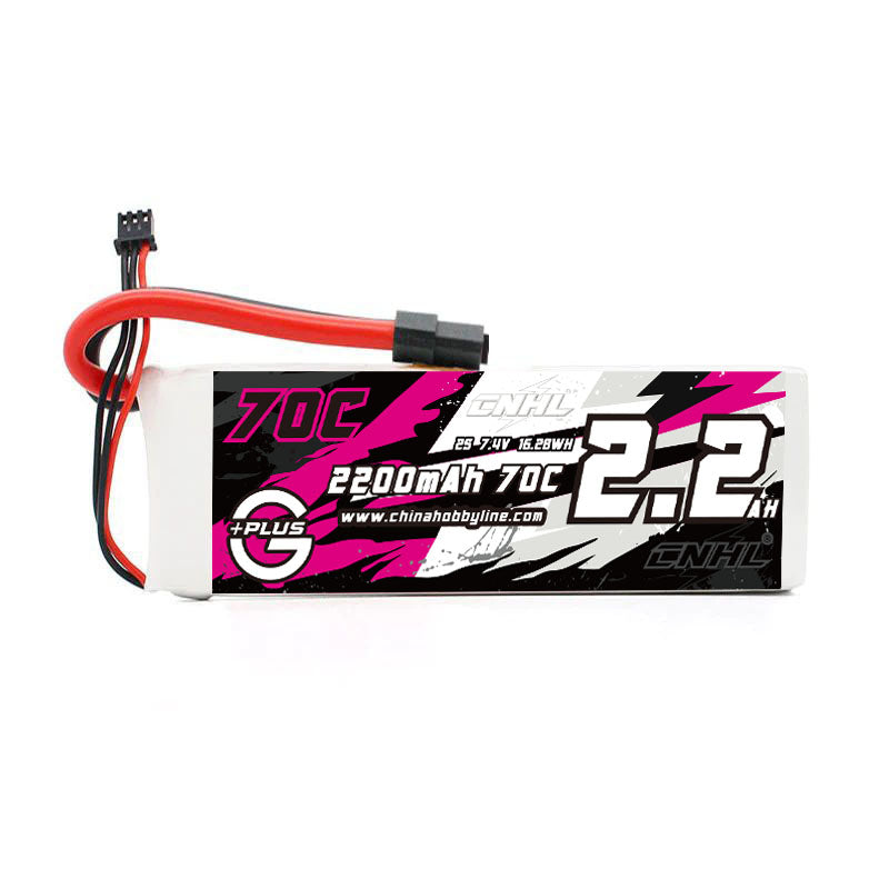 CNHL 2200mAh 7.4V 2S Lipo Battery XT60 Plug