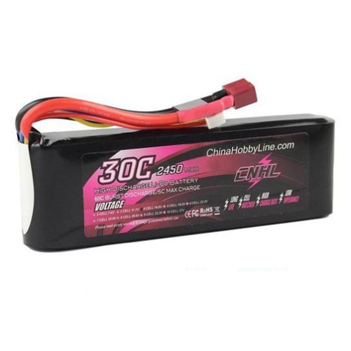 CNHL 2450mAH 14.8V 4S 30C Lipo Batterie avec plug