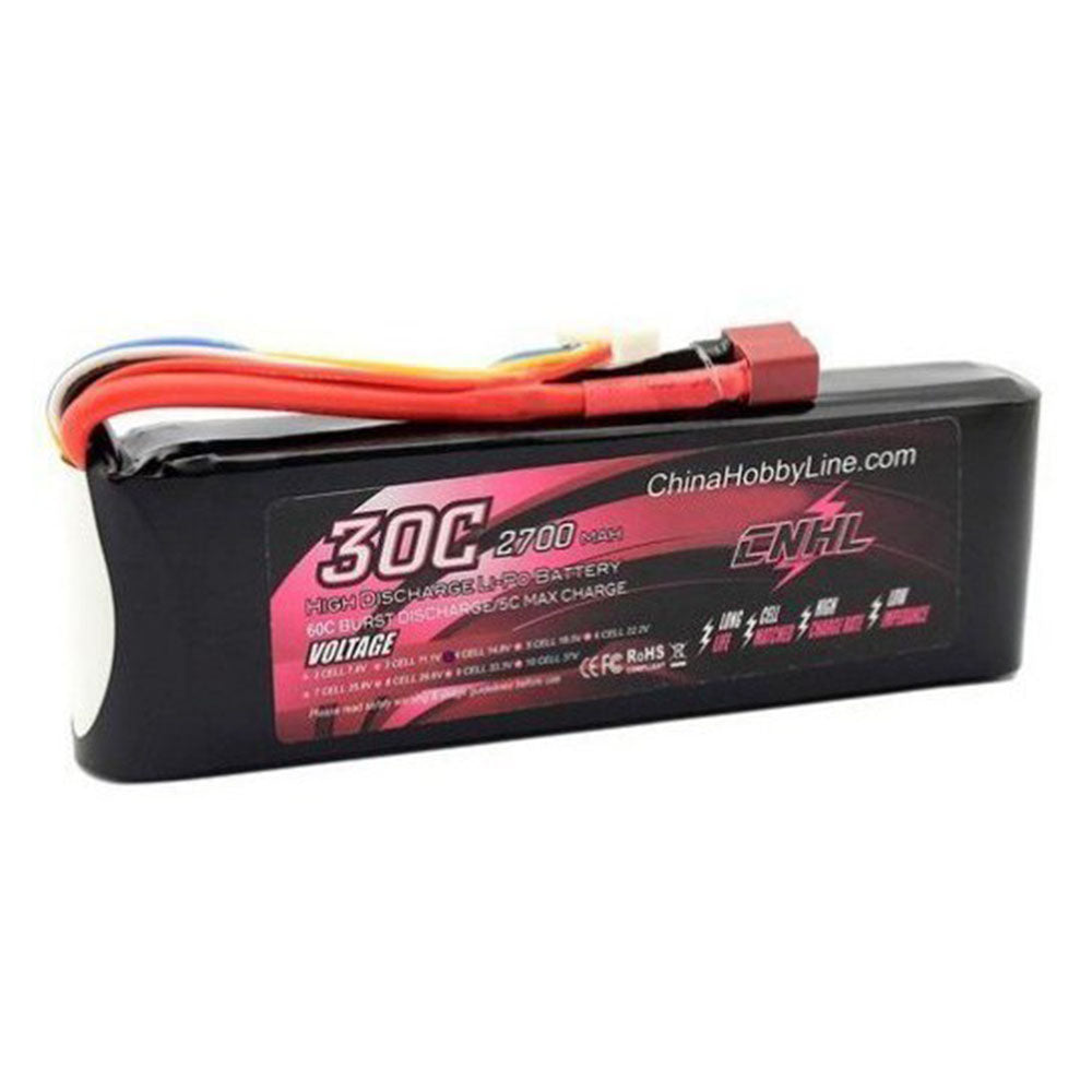 2700mAh 14.8V 4S Lipo Battery T Dean Plug