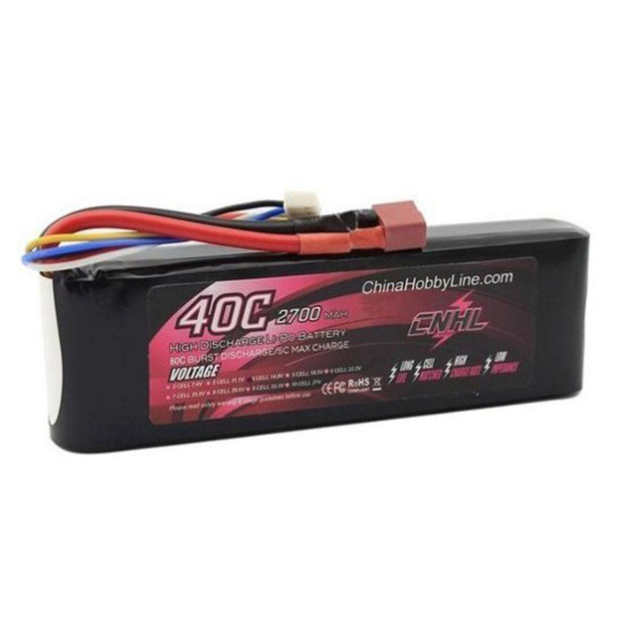 Batería Lipo CNHL 2700mAh 14.8V 4S 40C con enchufe T/Dean 