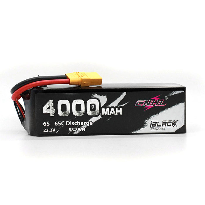 CNHL Black Series 4000mAh 22.2V 6S 65C Lipo Battery with XT90